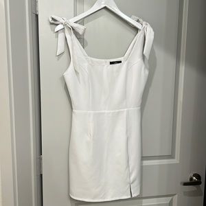 White mini dress